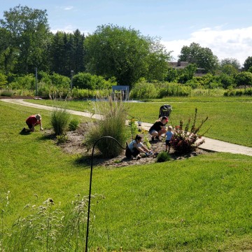 Inspired Health Group Wellness and Healing Garden team effort