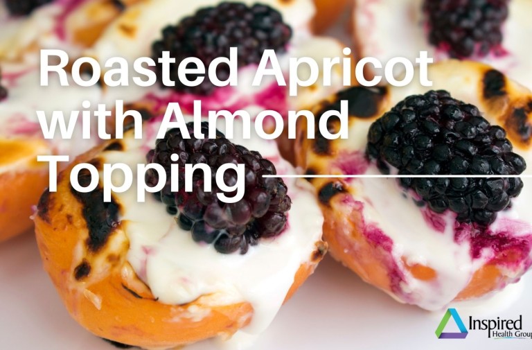 Roasted Apricots with Almond Topping